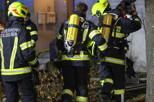 Drei Feuerwehren bei Kchenbrand in Schllberg im Einsatz