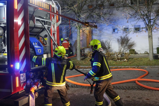 Drei Feuerwehren bei Kchenbrand in Schllberg im Einsatz