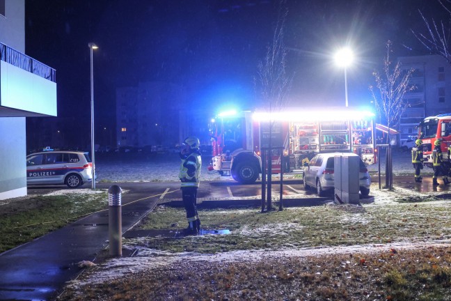 Brand im Keller eines Mehrparteienwohnhauses in Asten