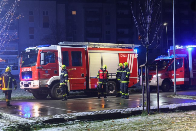 Brand im Keller eines Mehrparteienwohnhauses in Asten