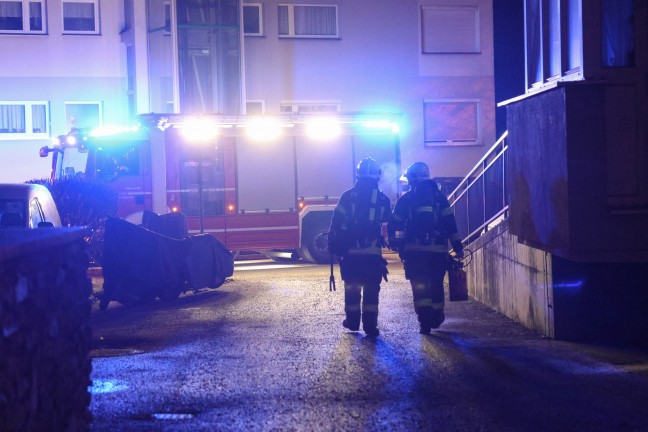 Brand einer Steckdose in einer Wohnung eines Mehrparteienwohnhauses in Wels-Lichtenegg