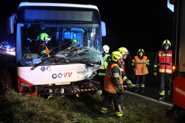 Tdlicher Verkehrsunfall: Autolenker (70) erlag nach schwerem Crash mit Linienbus seinen Verletzungen