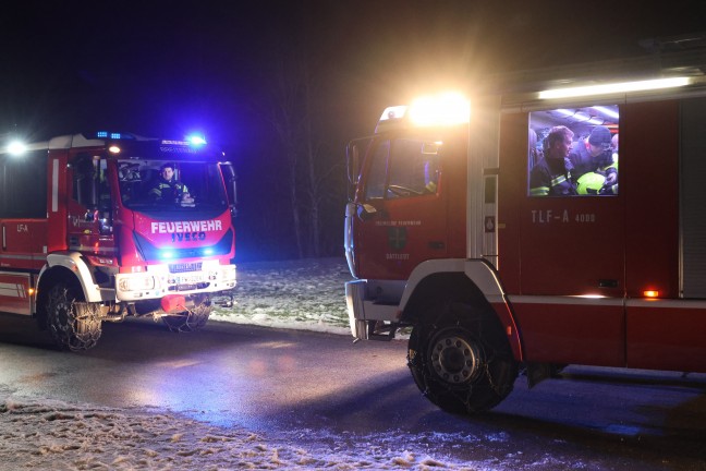 Brand einer Jagdhtte am Ramsauer Grtenberg in Molln lst Groeinsatz aus