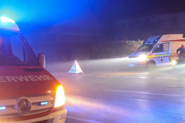 Kchenbrand in einem Wohngebude in Hrsching fordert zwei Verletzte