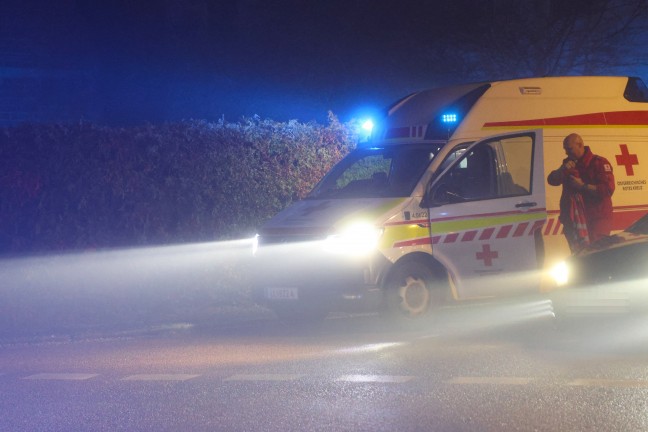 Kchenbrand in einem Wohngebude in Hrsching fordert zwei Verletzte