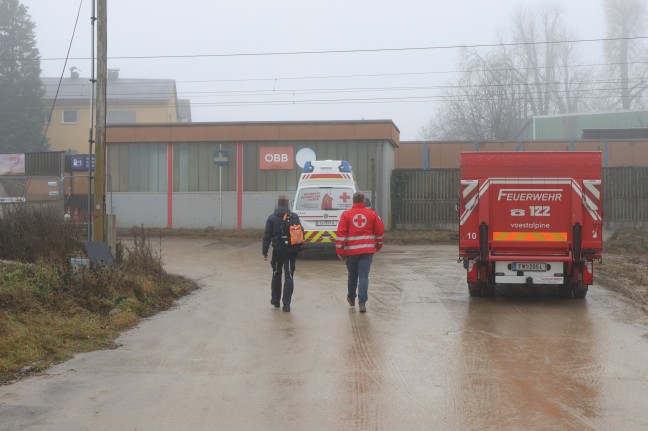 Tdliches Ereignis: Person im Bahnhofsbereich in Leonding von Gterzug erfasst und tdlich verletzt