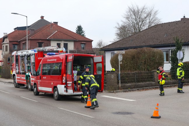 Notarzthubschraubereinsatz: Schwerverletzte Person nach Brand in einem Wohnhaus in Lambach