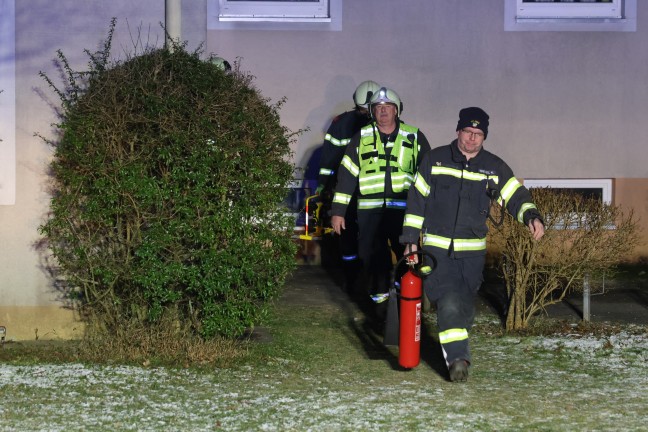 Brand in einem Elektoverteiler eines Mehrparteienwohnhauses in Enns