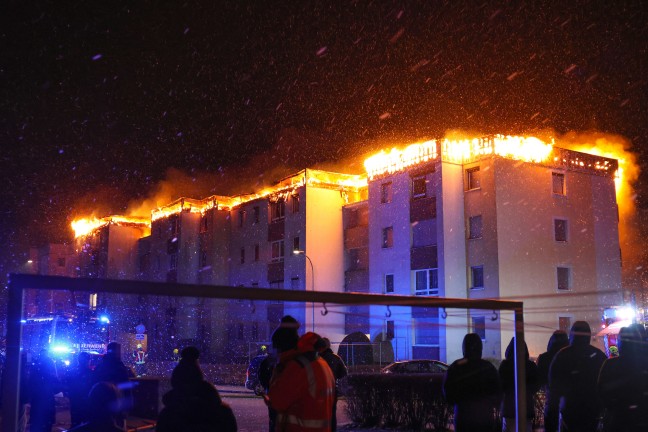 Brandermittlungen: Tatverd�chtiger nach Gro�brand einer Wohnanlage in Traun ausgeforscht