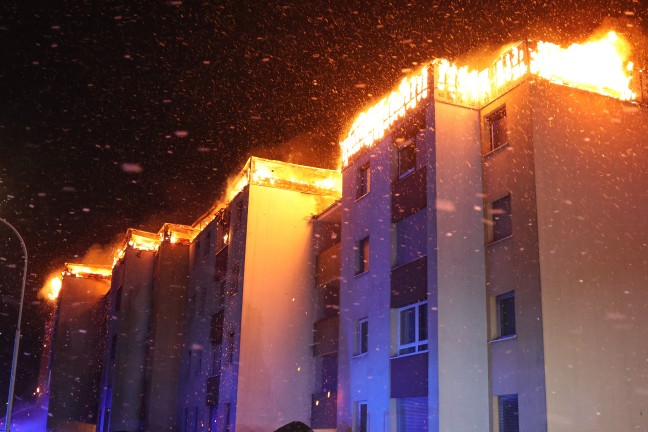 Brandermittlungen: Tatverd�chtiger nach Gro�brand einer Wohnanlage in Traun ausgeforscht