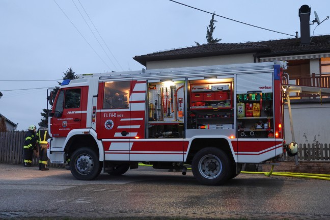 F�nf Feuerwehren bei bef�rchtetem Heizraumbrand in Peuerbach im Einsatz