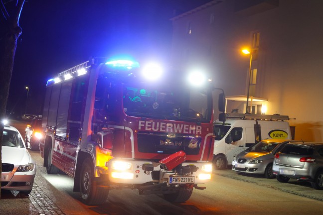 Defekter E-Herd sorgte f�r Einsatz der Feuerwehr in einem Mehrparteienwohnhaus in Wels-Neustadt