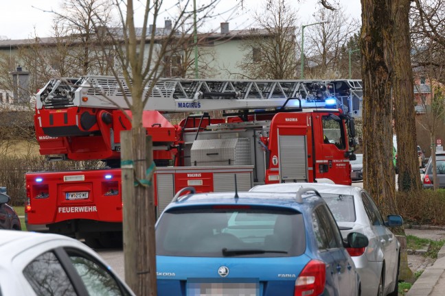 Brandverdacht: Auf eingeschalteten E-Herd und Backrohr in einer Wohnung in Wels-Lichtenegg vergessen