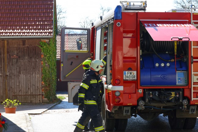 Brand in einem Wohngeb�ude in St. Agatha sorgte f�r Einsatz zweier Feuerwehren