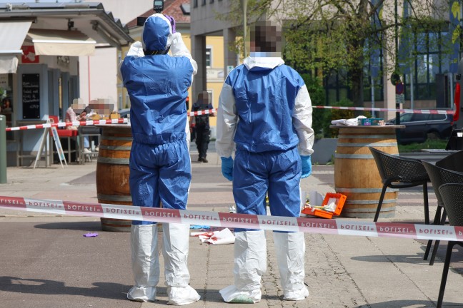 Angriff mit Axt: Person auf Marktplatz in Linz-Innere Stadt angegriffen und schwer verletzt