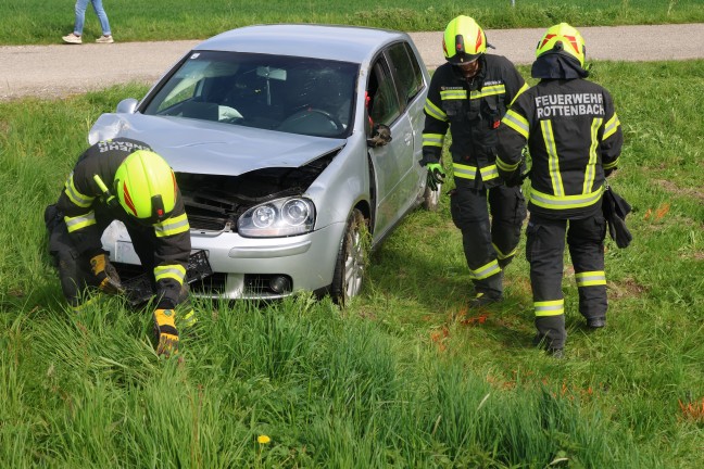F�nf Verletzte bei Verkehrsunfall mit vier beteiligten Fahrzeugen auf Rieder Stra�e bei Rottenbach
