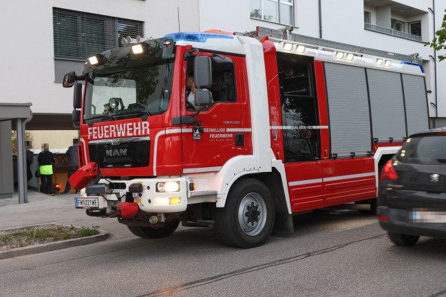 Ramponiertes Tiefgaragentor eines Mehrparteienwohnhauses in Wels-Neustadt sorgte f�r Einsatz