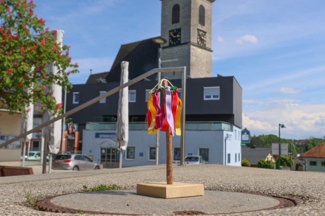 Maib�umchen: Zwei-Zentimeter-Taferl des Miniatur-Maibaums in Eberstalzell gestohlen