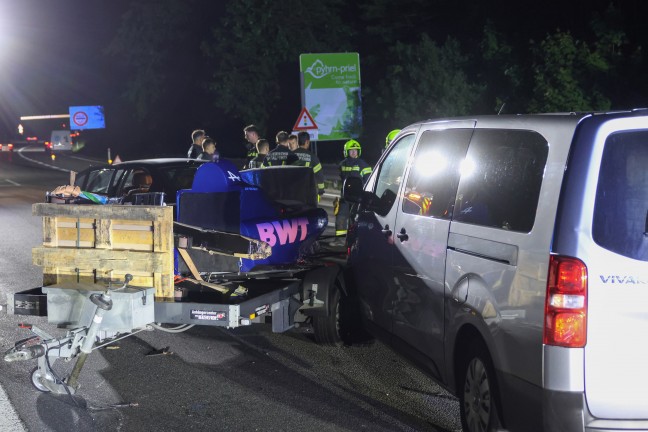 Schwerer Verkehrsunfall im dichten Pfingstreiseverkehr auf der Pyhrnautobahn bei Spital am Pyhrn