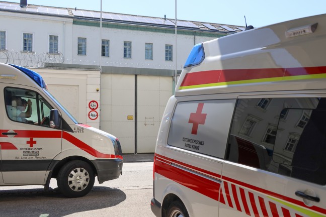 Brand in der Justizanstalt in Wels-Innenstadt sorgte f�r gr��eren Einsatz