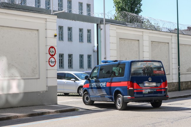 Brand in der Justizanstalt in Wels-Innenstadt sorgte f�r gr��eren Einsatz