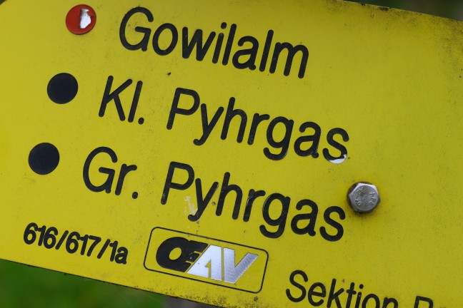 T�dlicher Alpinunfall: Bergwanderer (25) bei Pyhrgas�berschreitung in Spital am Pyhrn abgest�rzt