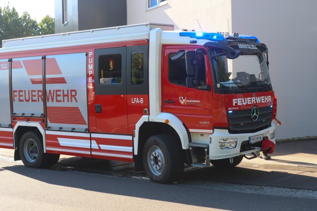 Brandeinsatz bei einem Tischlereibetrieb in Eberstalzell