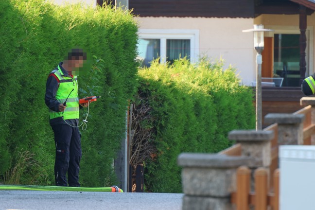 Siedlung evakuiert: Einsatz nach gr��erem Gasaustritt in Neumarkt im Hausruckkreis