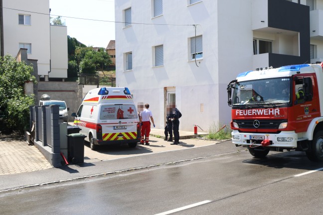 Brandeinsatz in Stadl-Paura: Motorrad stand m�glicherweise nach Unfall in Vollbrand