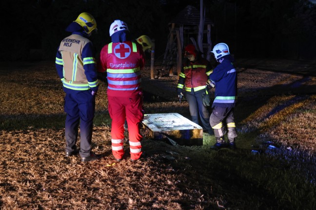Einsatzkr�fte zu gemeldetem Brand einer Tiefgarage einer Wohnanlage in Wels-Neustadt alarmiert