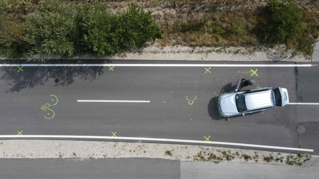 Radfahrer bei Crash mit PKW in Marchtrenk schwer verletzt