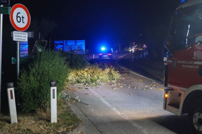 Unwettereins�tze: Gewitterfront sorgte f�r zahlreiche Eins�tze in Ober�sterreich