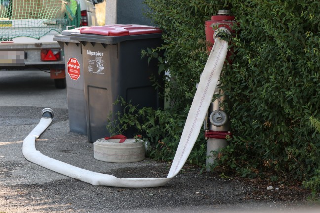 Gro�einsatz: Sieben Feuerwehren bei Flurbrand in einem Jungwald in St. Florian im Einsatz