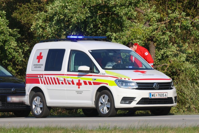 Drei Verletzte bei Verkehrsunfall im Kreuzungsbereich der Wiener Stra�e bei Gunskirchen