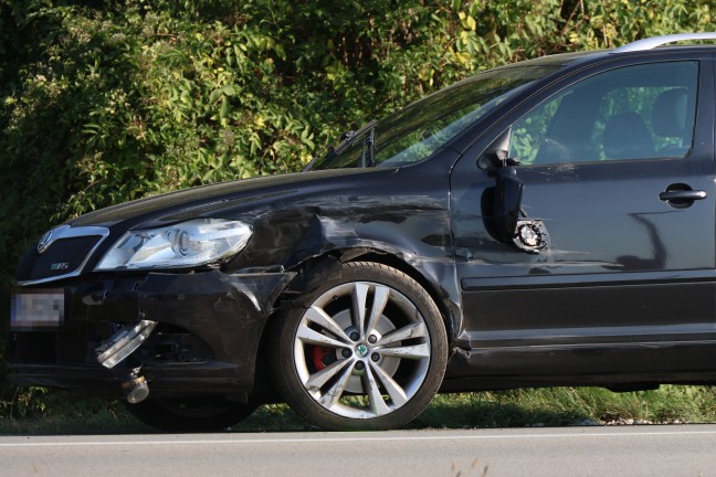 Drei Verletzte bei Verkehrsunfall im Kreuzungsbereich der Wiener Stra�e bei Gunskirchen