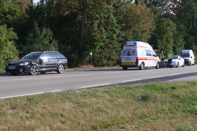 Drei Verletzte bei Verkehrsunfall im Kreuzungsbereich der Wiener Stra�e bei Gunskirchen