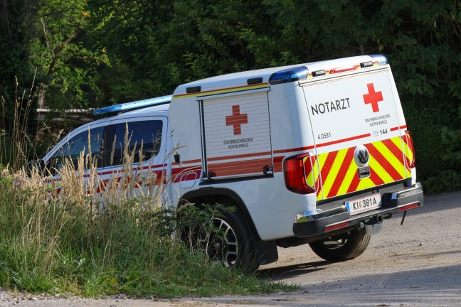 T�dlicher Forstunfall in einem h�hergelegenen Waldst�ck in Vorderstoder