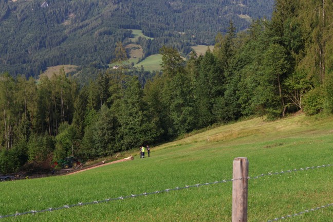 T�dlicher Forstunfall in einem h�hergelegenen Waldst�ck in Vorderstoder