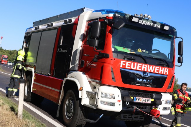 Vier Verletzte bei schwerem Verkehrsunfall auf Innkreisautobahn bei Krenglbach