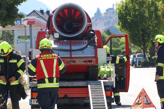 Gr��erer Einsatz nach Trafobrand bei Industriebetrieb in Kirchdorf an der Krems