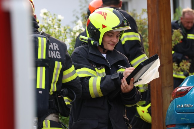 Rauchentwicklung: Einsatz zweier Feuerwehren bei vermutetem Kellerbrand in Edt bei Lambach