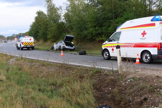 Schwerer Verkehrsunfall auf Innkreisautobahn bei Haag am Hausruck