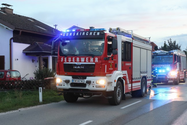Angebranntes Kochgut: Einsatzkr�fte zu K�chenbrand in einem Wohnhaus in Gunskirchen alarmiert
