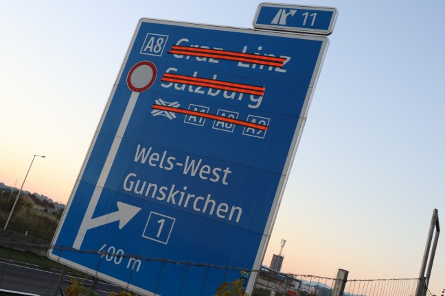 Totalsperre der Innkreisautobahn f�r Generalsanierung der Tunnel Noitzm�hle und Steinhaus-Taxlberg