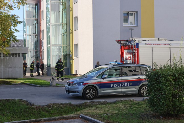 Pfeifton: Defekte T�rsprechanlage eines Wohnhauses in Wels-Vogelweide f�hrte zu Feuerwehreinsatz