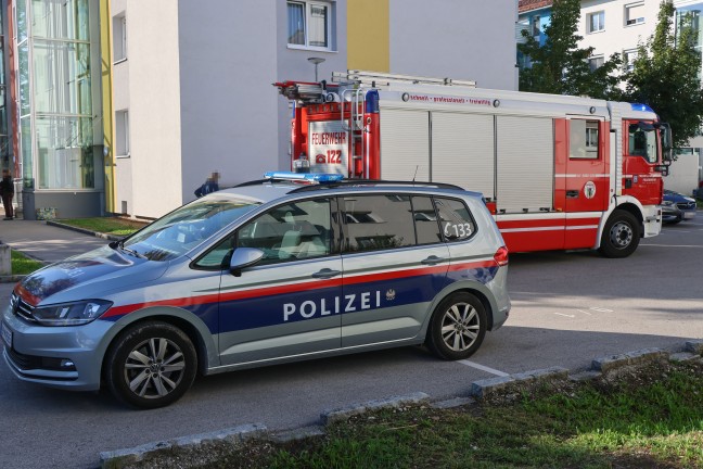 Pfeifton: Defekte T�rsprechanlage eines Wohnhauses in Wels-Vogelweide f�hrte zu Feuerwehreinsatz