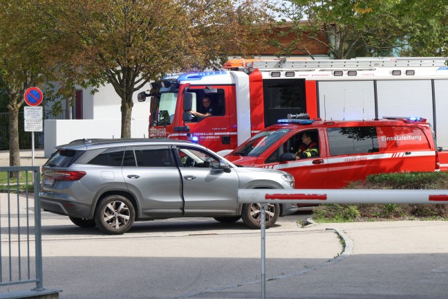 Ein Verletzter bei K�chenbrand in einem Mehrparteienwohnhaus in Wels-Pernau