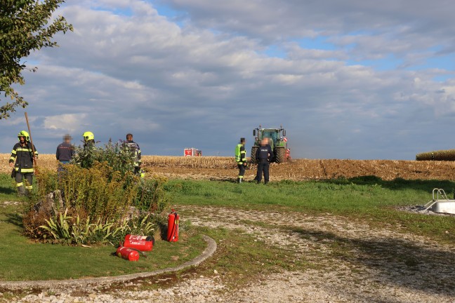 Feldbrand in Sipbachzell rechtzeitig entdeckt und unter Kontrolle gebracht