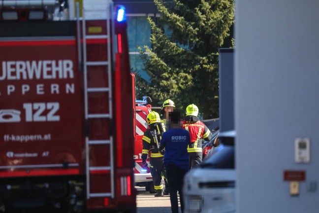 Zwei Feuerwehren nach Brand in der L�ftungsanlage eines Unternehmens in Marchtrenk im Einsatz