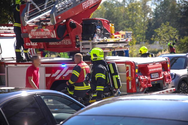 Zwei Feuerwehren nach Brand in der L�ftungsanlage eines Unternehmens in Marchtrenk im Einsatz
